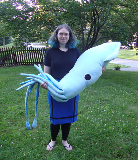 Dodecahedron with her space squid