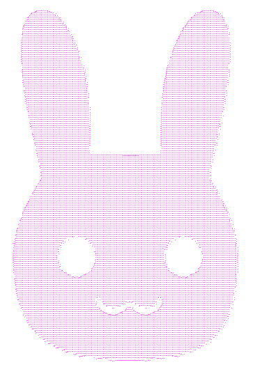 ibcf's typographic bunny