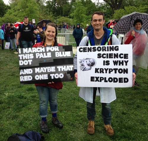 Science March, catchy signs